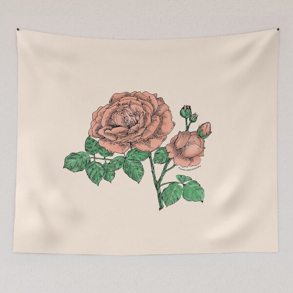 Item preview, Apricot Globular Rose Bloom Full 26-40 Petals In 3+ Rows designed and sold by Rachael Taylor.