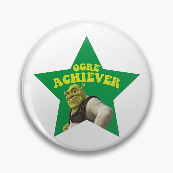 Item preview, Ogre Achiever Shrek Pun designed and sold by clairemikuska.