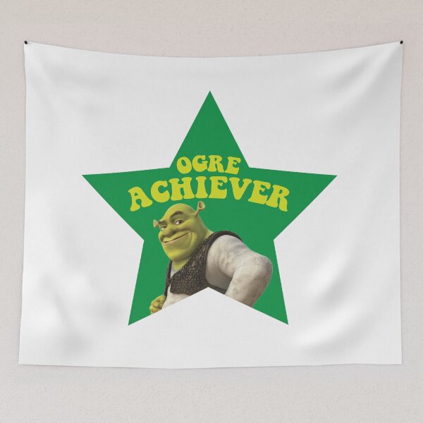Item preview, Ogre Achiever Shrek Pun designed and sold by clairemikuska.