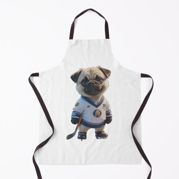 Item preview, Ice hockey player Pug Dog designed and sold by GiwuArt777.