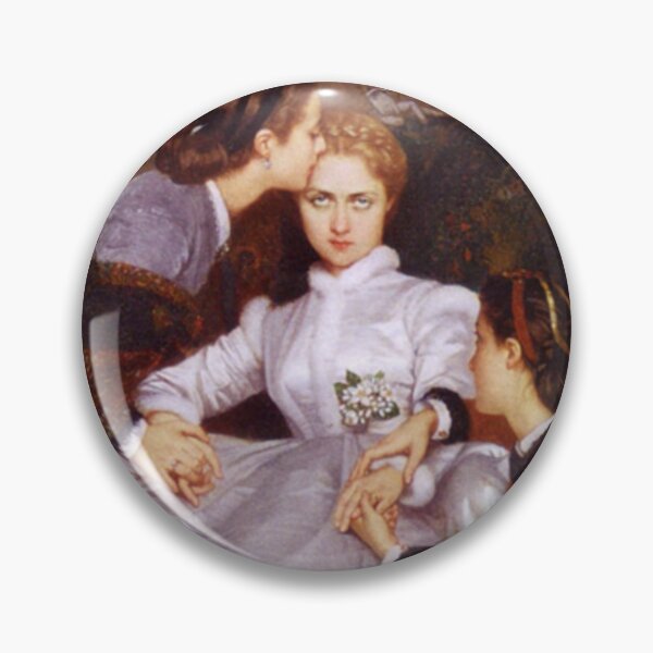 Item preview, Art History Painting - "The Reluctant Bride" or "The Hesitant Fiancée" by Toulmouche (1866 - Circle) designed and sold by Luna Pendleton.