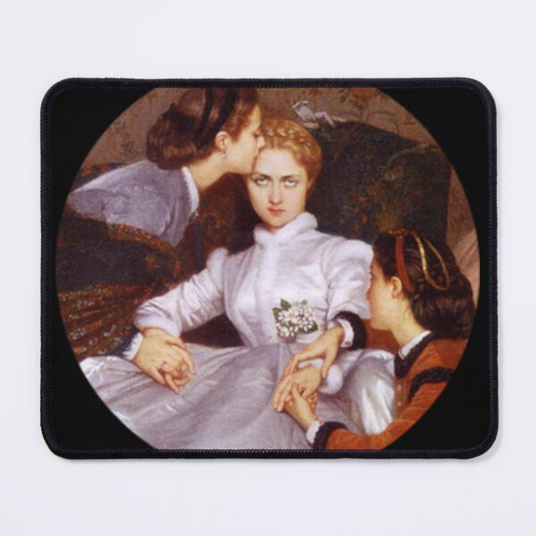 Item preview, Art History Painting - "The Reluctant Bride" or "The Hesitant Fiancée" by Toulmouche (1866 - Circle) designed and sold by Luna Pendleton.