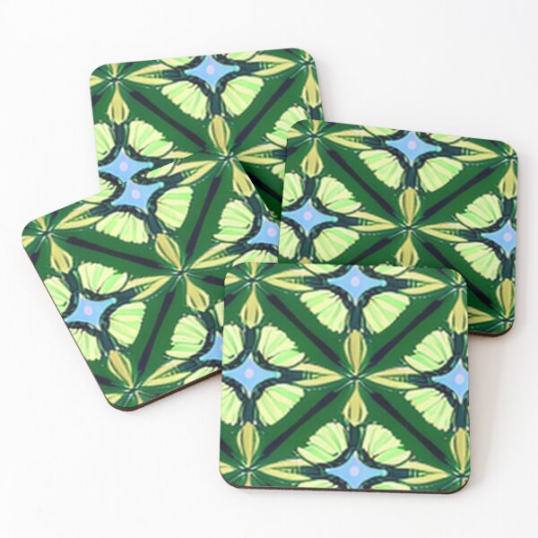 Item preview,  Elegant Seamless Futuristic Green And White Pattern Design designed and sold by mymagicstoreus.