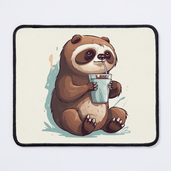 Item preview, Cute Sloth Drinking Soda designed and sold by Amir Faysal.