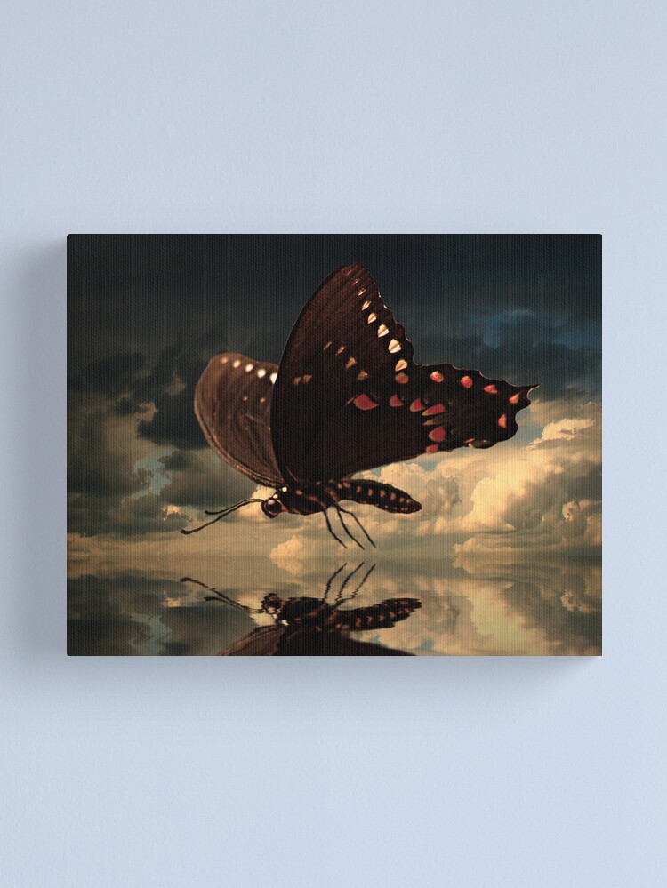 Thumbnail 1 of 3, Canvas Print, Le Butterfly designed and sold by believer9.