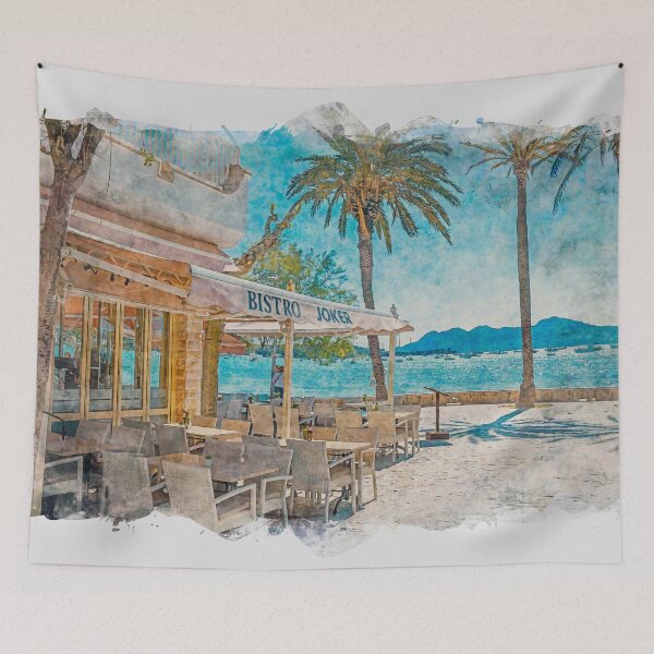 Item preview, Joker Restaurant Puerto Pollensa Mallorca designed and sold by GG WALL ART.
