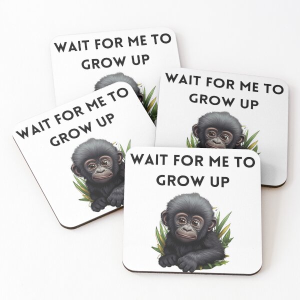 Item preview, Wait for me to grow up Gorilla baby designed and sold by SMARTKIT  DESIGNAGENCY.