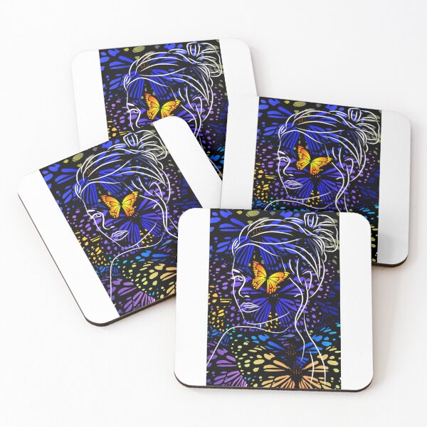Item preview, Beautiful Woman with Butterflies designed and sold by calmpretty.