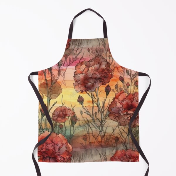 Item preview, Vintage collorfull whatercolor carnation pattern designed and sold by Vindbult.
