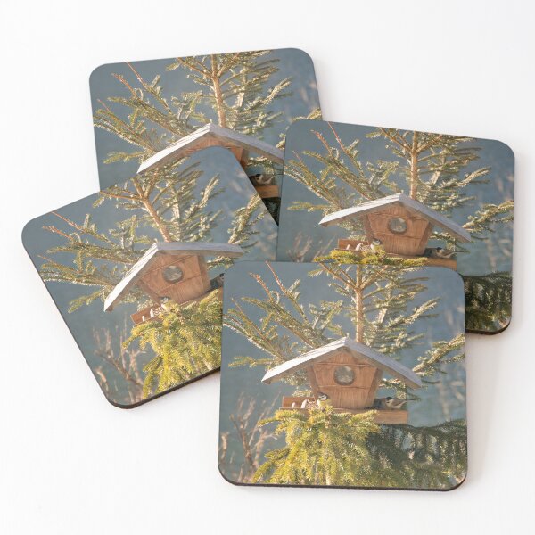 Item preview, Blue Tit and Marsh Tit at the Birdhouse designed and sold by CheekyChameleon.