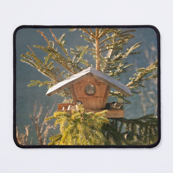 Item preview, Blue Tit and Marsh Tit at the Birdhouse designed and sold by CheekyChameleon.