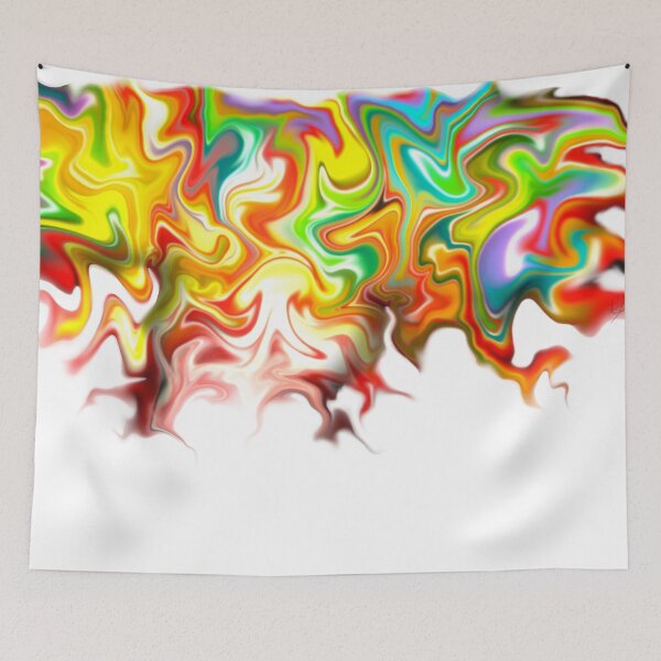Item preview, Acid Trip, digital fluid pour, abstract pastel rainbow designed and sold by MayGreenAbgrall.