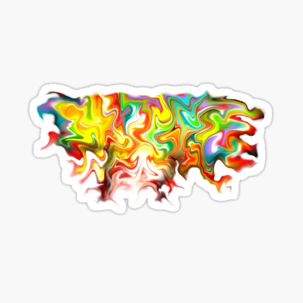 Item preview, Acid Trip, digital fluid pour, abstract pastel rainbow designed and sold by MayGreenAbgrall.