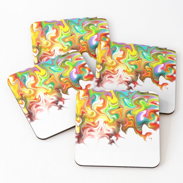 Item preview, Acid Trip, digital fluid pour, abstract pastel rainbow designed and sold by MayGreenAbgrall.