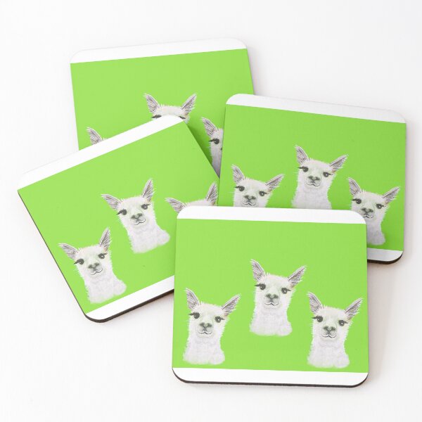Item preview, Llamas on Green designed and sold by LindaShariceArt.