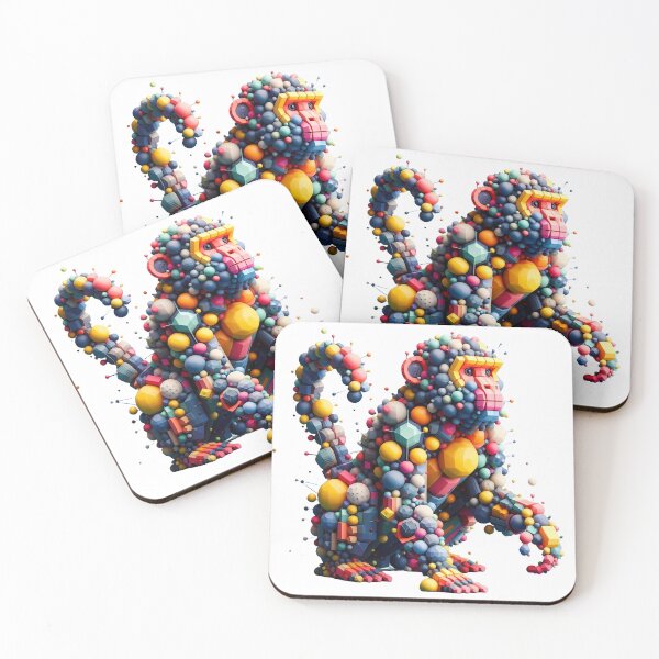 Item preview, Geometric monkey designed and sold by Alibeyoglu.