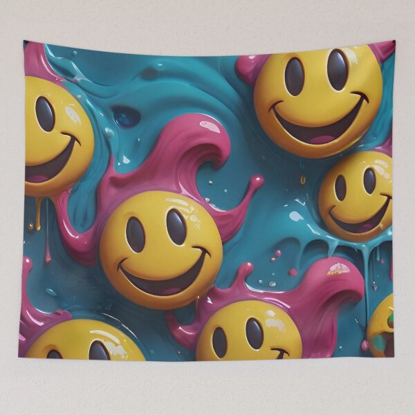 Item preview, Funny Smiley Face Pattern designed and sold by TheArtOfPat.