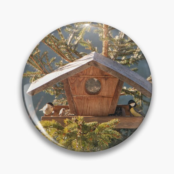 Item preview, Marsh Tit and Great Tit at the Birdhouse designed and sold by CheekyChameleon.