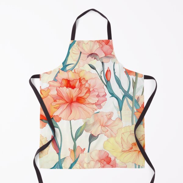 Item preview, Vintage collorfull whatercolor carnation pattern designed and sold by Vindbult.