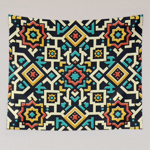 Item preview, KaleidoSpectrum Star - Vibrant Geometric Ensemble designed and sold by JH Pleasant.