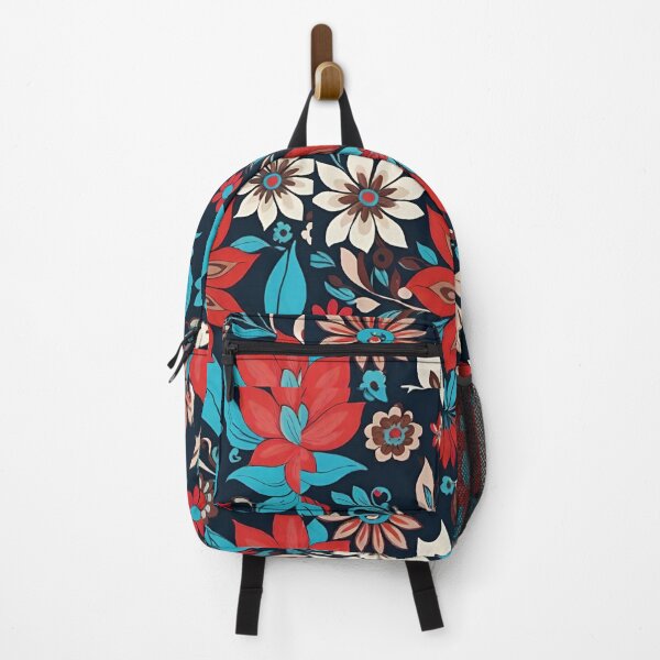 Item preview, Navy blue flower print designed and sold by JLeonardoArt.