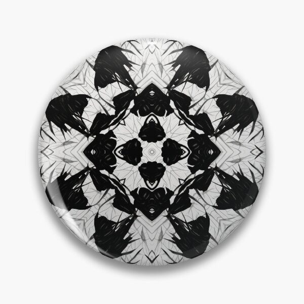 Item preview, Black white rose-like leaves in blur pattern designed and sold by SimplyConnor.