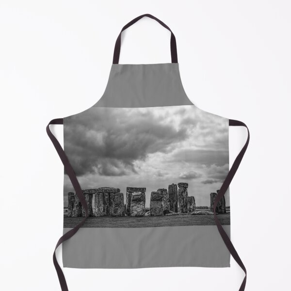 Item preview, Cloudy Turmoil Above Stone Henge - BW designed and sold by Brian Shaw.