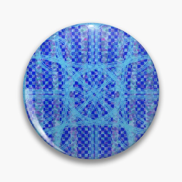 Item preview, Blue Checks Mint Lines designed and sold by Annette Marionneaux Stevenson.
