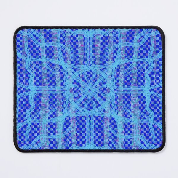Item preview, Blue Checks Mint Lines designed and sold by Annette Marionneaux Stevenson.