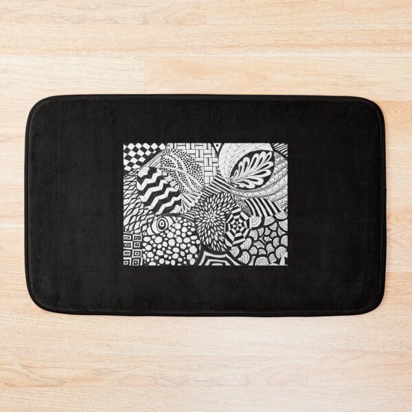 Item preview, Zentangle in Dark Gray and White Drawing # 1 designed and sold by 1979byShari.