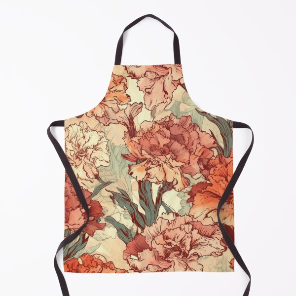Item preview, Vintage colorful carnation pattern designed and sold by Vindbult.
