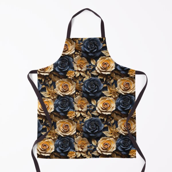 Item preview, Midnight and Gold - 3D Rose Extravaganza designed and sold by TriarArt.