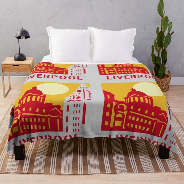 Item preview, Liverpool Skyline Silhouette - Sunset Cityscape Urban designed and sold by ElLocoMus.