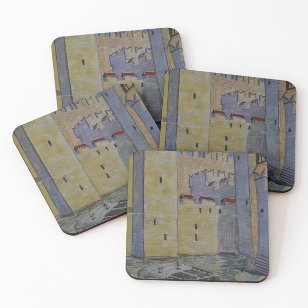 Item preview, Watercolor Sketch - Castello Scaligero, Sirmione, Italy designed and sold by Igor Pozdnyakov.
