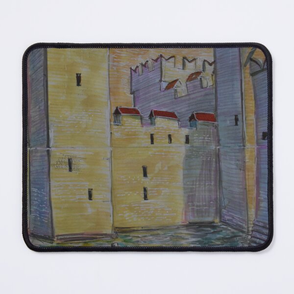 Item preview, Watercolor Sketch - Castello Scaligero, Sirmione, Italy designed and sold by Igor Pozdnyakov.