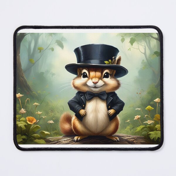 Item preview, Chipmunk wearing a top hat designed and sold by BlacCollection.