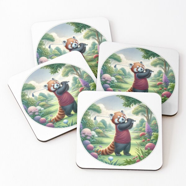 Item preview, Red Panda Golf | Cute Red Panda | Golf | Serene designed and sold by ShopCoolStop.