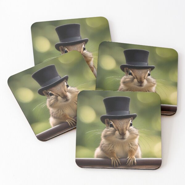 Item preview, Chipmunk wearing a top hat designed and sold by BlacCollection.