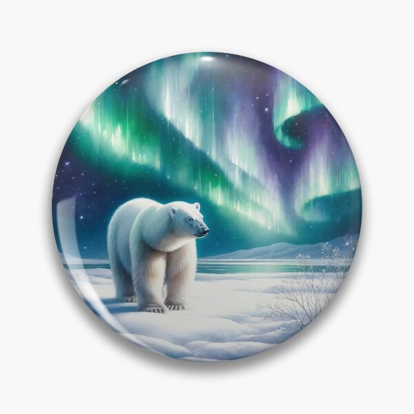 Artikelvorschau, Eisbär | Nordlichter | Winter | Aurora Borealis | Arktis entworfen und verkauft von ShopCoolStop.