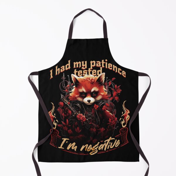 Item preview, I HAD MY PATIENCE TESTED I'M NEGATIVE - GRUMPY RED PANDA designed and sold by justyna-s28.