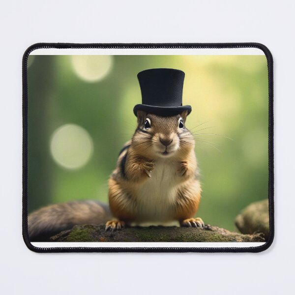 Item preview, Chipmunk wearing a top hat designed and sold by BlacCollection.