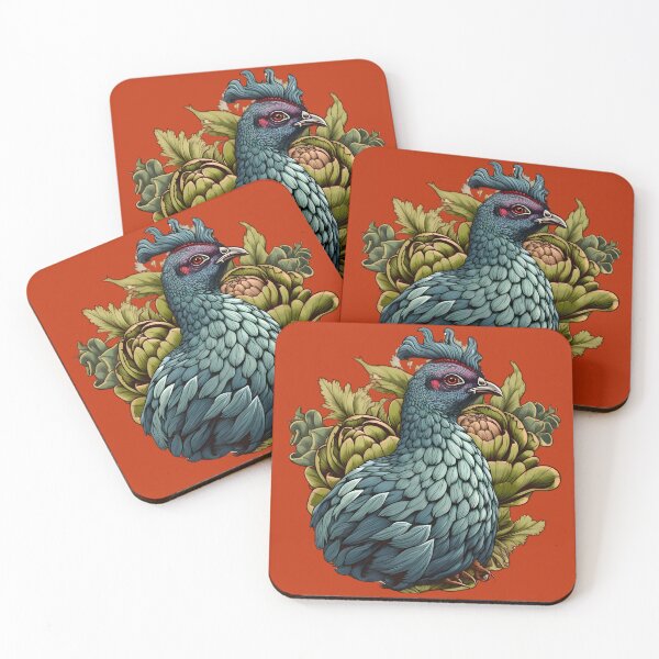 Item preview, Artichoke Bird #9 - Vintage Farmhouse Birds Collection designed and sold by RuralChicbyO.