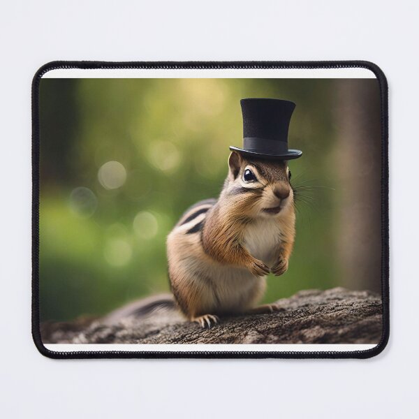 Item preview, Chipmunk wearing a top hat designed and sold by BlacCollection.