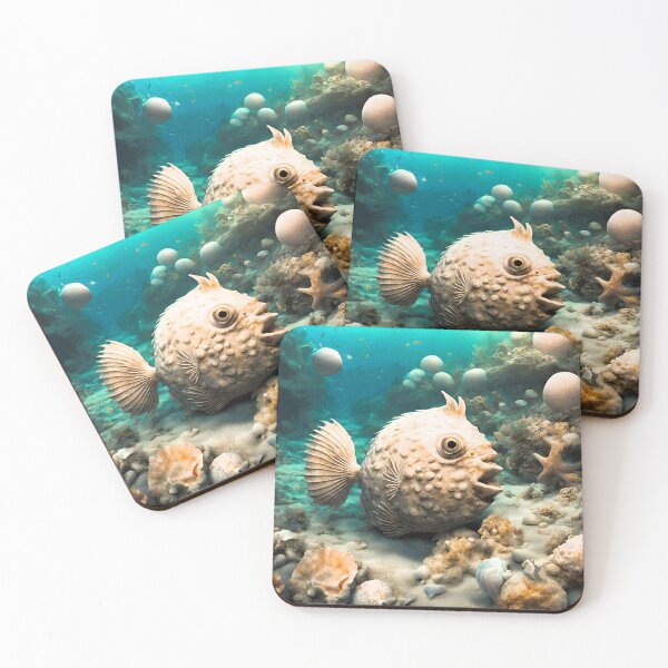 Item preview, Seabed, shells, rocks, strange fish designed and sold by janjacbu.