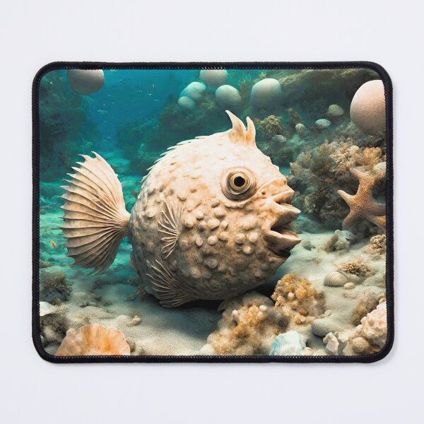 Item preview, Seabed, shells, rocks, strange fish designed and sold by janjacbu.