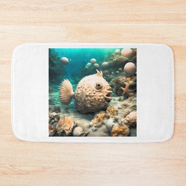 Item preview, Seabed, shells, rocks, strange fish designed and sold by janjacbu.