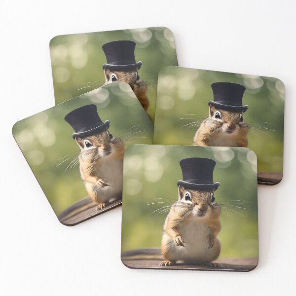 Item preview, Chipmunk wearing a top hat designed and sold by BlacCollection.