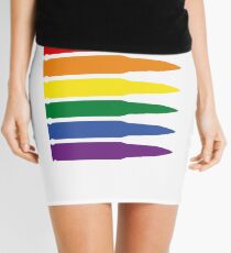 Rainbow Bullets Mini Skirt