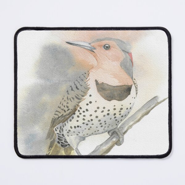 Item preview, northern flicker watercolor bird portrait designed and sold by L'Atelier Oranjade.