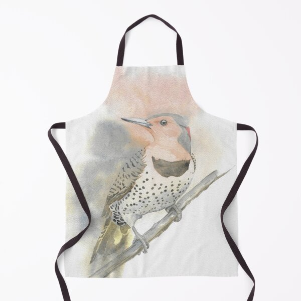 Item preview, northern flicker watercolor bird portrait designed and sold by L'Atelier Oranjade.